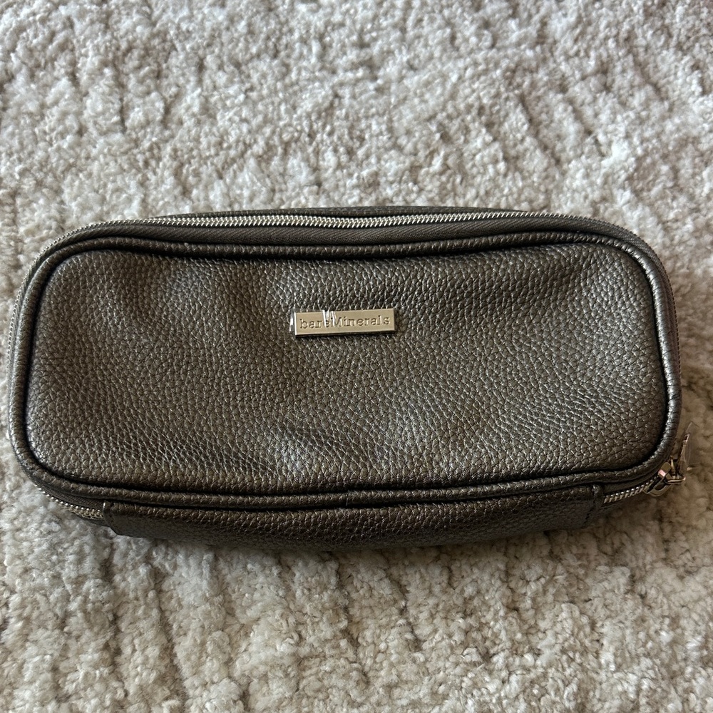 bareMinerals Metallic Gray Cosmetic Pouch